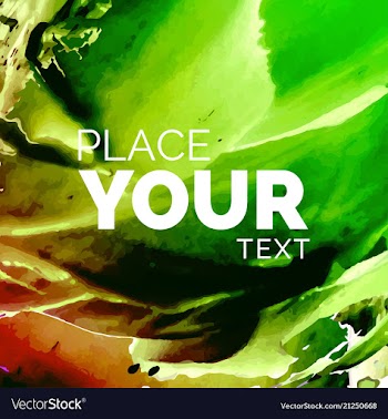 Watercolor template for your text vector image