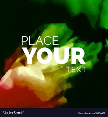 Watercolor template for your text vector image