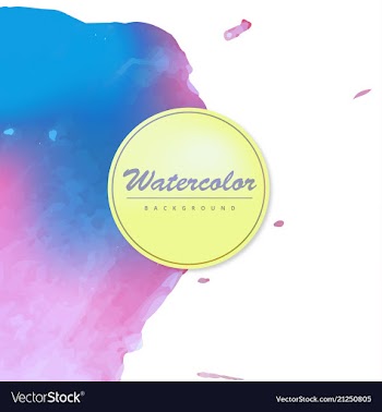 Watercolor template for your text vector image