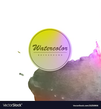 Watercolor template for your text vector image