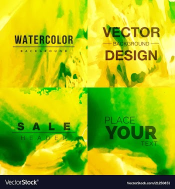 Watercolor template for your text vector image
