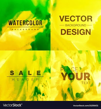 Watercolor template for your text vector image