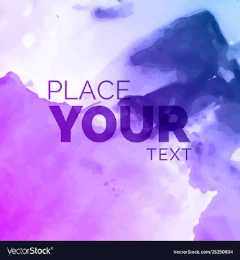 Watercolor template for your text vector image
