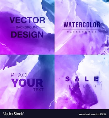 Watercolor template for your text vector image
