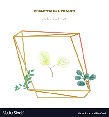 Watercolor wreath frame flowers invitation vector image