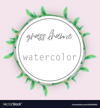 Watercolor wreath frame flowers invitation vector image