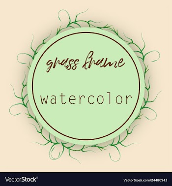 Watercolor wreath frame flowers invitation vector image