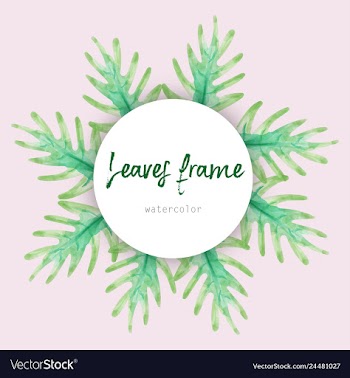Watercolor wreath frame flowers invitation vector image