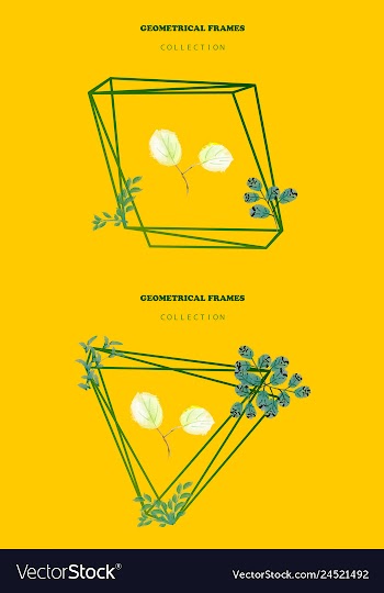Watercolor wreath frame flowers invitation vector image