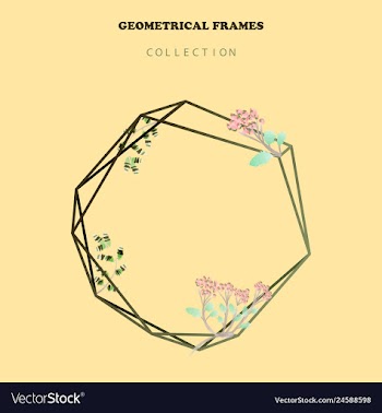 Watercolor wreath frame flowers invitation vector image