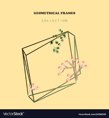 Watercolor wreath frame flowers invitation vector image
