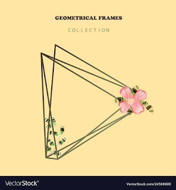 Watercolor wreath frame flowers invitation vector image