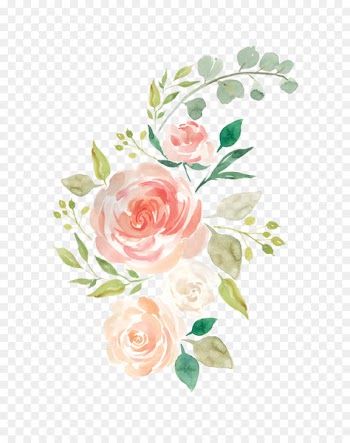 Watercolour Flowers Baby bedding Watercolor painting - pastel flowers 