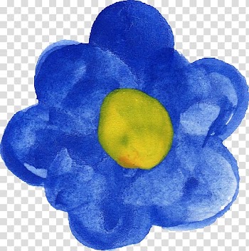 Watercolour Flowers Blue , watercolor flower transparent background PNG clipart