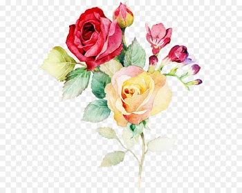 Watercolour Flowers Watercolor: Flowers Watercolor painting Wedding invitation - painting 