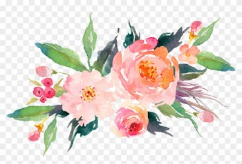 Watercolour Flowers Watercolor Painting Art Transparent - Watercolor Pink Flowers Png