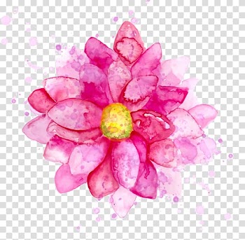 Watercolour Flowers Watercolor painting Floral design, flower transparent background PNG clipart