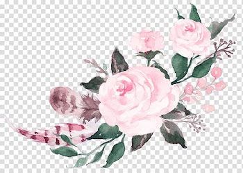 Watercolour Flowers Watercolor painting Pink flowers Rose, flower transparent background PNG clipart