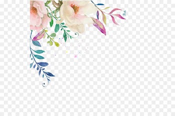 Watercolour Flowers Wedding invitation Watercolor painting - Hand-painted ink flower bouquet 