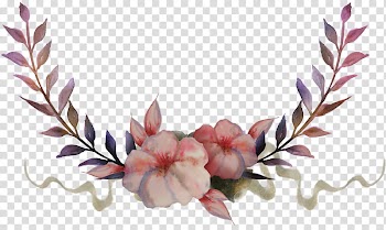 Watercolour Motif, pink and white petaled flowers transparent background PNG clipart