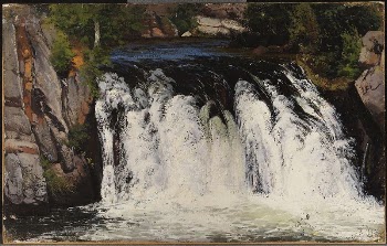 Waterfall, 1877 | Free Photo - rawpixel
