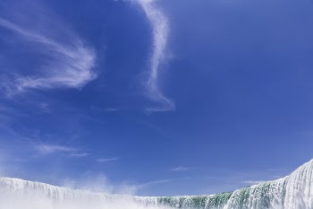 Waterfall &amp; Blue Sky Free Photo 