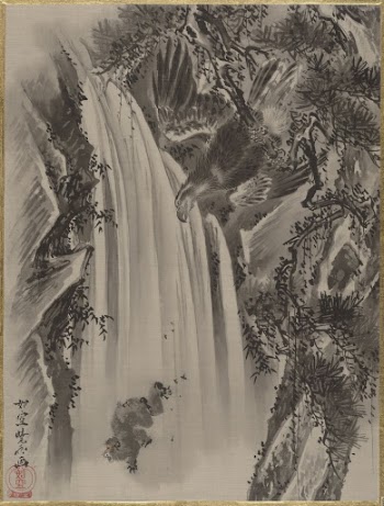 Waterfall, Eagle and Monkey by Wanabe | Free Photo - rawpixel