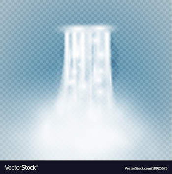 Waterfall isolated on transparent background Vector Image