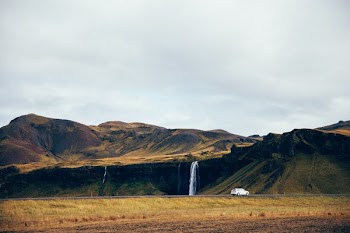 Waterfall Off Roadside Cliff