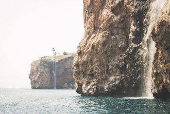Waterfall on Rock