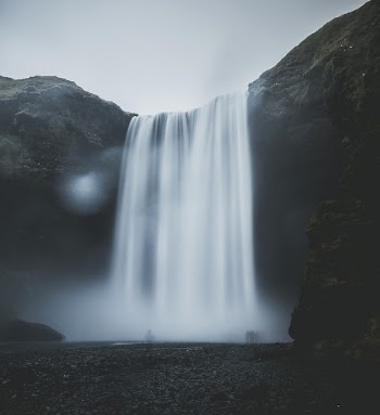 Waterfall. Original public domain image | Free Photo - rawpixel