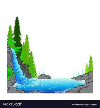 Waterfall vector image