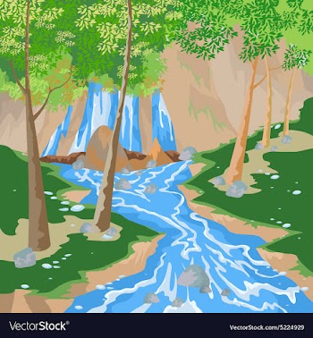 Waterfall vector image