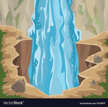 Waterfall vector image