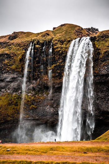 Waterfalls on Brown Rocky Mountain