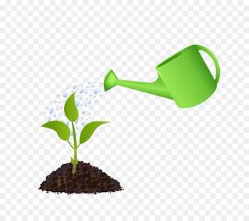 Watering can Plant Royalty-free Clip art - Watering grass 