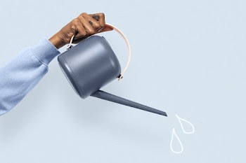 Watering for plant growth illustration remix | Free stock illustration | High Resolution graphic