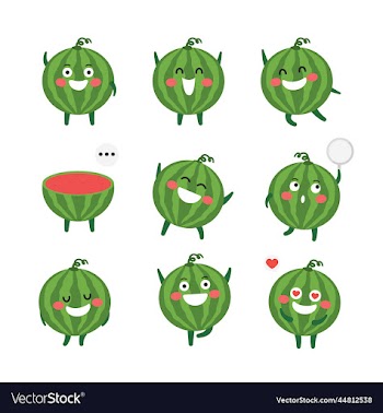 watermelon cartoon character