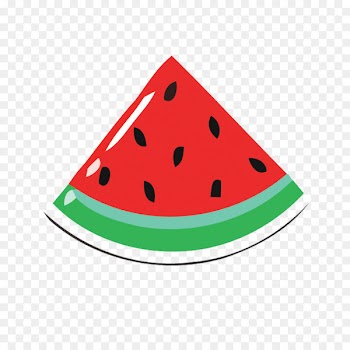 Watermelon Cartoon - Vector cartoon watermelon block material 