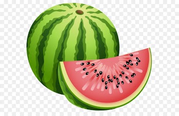 Watermelon Fruit Clip art - Large Painted Watermelon PNG Clipart 
