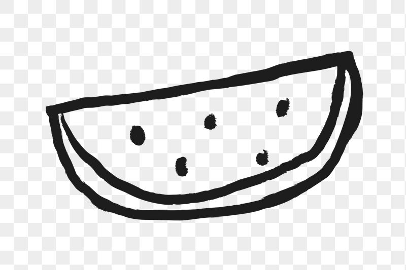 Watermelon png sticker, fruit doodle, | Free PNG Illustration - rawpixel