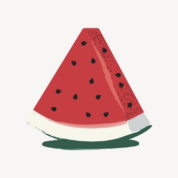 Watermelon slice sticker, fruit illustration | Free PSD - rawpixel