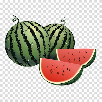 Watermelon , the star face. transparent background PNG clipart
