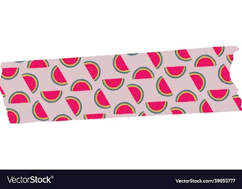 watermelon washi tape free
