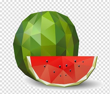 Watermelon , Watermelon Fruit Polygon Euclidean , watermelon transparent background PNG clipart