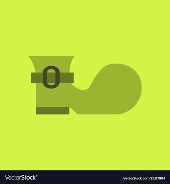 Waterproof rubber boot isolated on white vector image