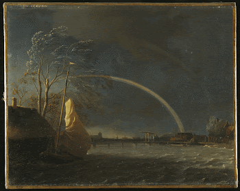 Waterscape with Rainbow. Original from the Minneapolis | Free Photo - rawpixel