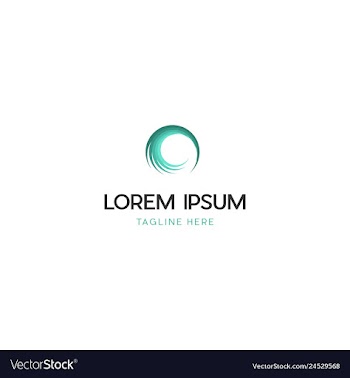 Wave abstract creative business logo design vector image