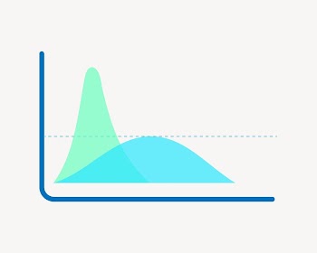 Wave business graph collage element | Free Vector Illustration - rawpixel