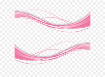 Wave Euclidean vector Curve - Pink wave curve vector 